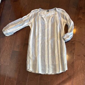 Eddie Bauer Striped Long Sleeve Dress